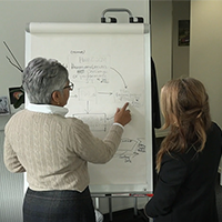 ETH4D Executive Director Adina Rom and Researcher Bublu Thakur-Weigold in Einstein programme