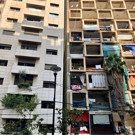 Contrasting housing conditions in Beirut