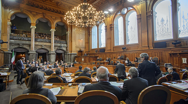 Le Conseil des États se prononcera sur le milliard de cohésion de l'UE à la fin de la session d'automne. (Image: parlament.ch) 
