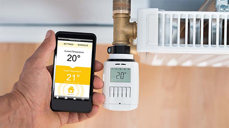  Les fabricants de thermostats peuvent intégrer l'algorithme de «viboo» dans leurs thermostats intelligents via une connexion cloud. Image : Adobe Stock 