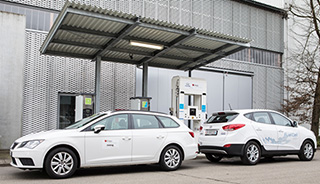  Wie schneiden CNG-Fahrzeuge im Vergleich zu Brennstoffzellenfahrzeugen und batteriebetriebenen Elektrofahrzeugen ab? Bild: Empa 