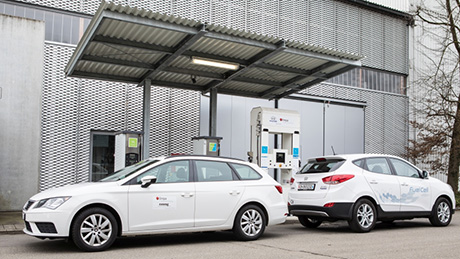  Wie schneiden CNG-Fahrzeuge im Vergleich zu Brennstoffzellenfahrzeugen und batteriebetriebenen Elektrofahrzeugen ab? Bild: Empa 