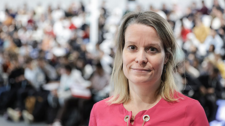 Tanja Käser, Gewinnerin des Credit Suisse Award for Best Teaching - 2023. EPFL/ Alain Herzog