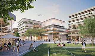 The educational campus in Heilbronn should look like this. (Image: pesch partner / Topotek 1) 