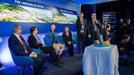  Le Centre européen d’innovation en deep tech spatiale (ESDI) a été solennellement inauguré le 27 mai 2025. (© Institut Paul Scherrer PSI/Mahir Dzambegovic) 