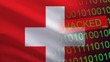 Swiss flag with code © iStock