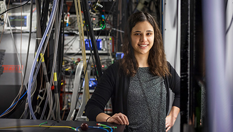  Doctoral candidate Sophie Cavallini completed her Master of Science in Quantum Engineering last year. (Image: Alessandro Della Bella / ETH Zurich) 