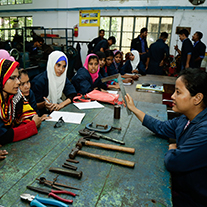 Vocational training course in Bangladesh